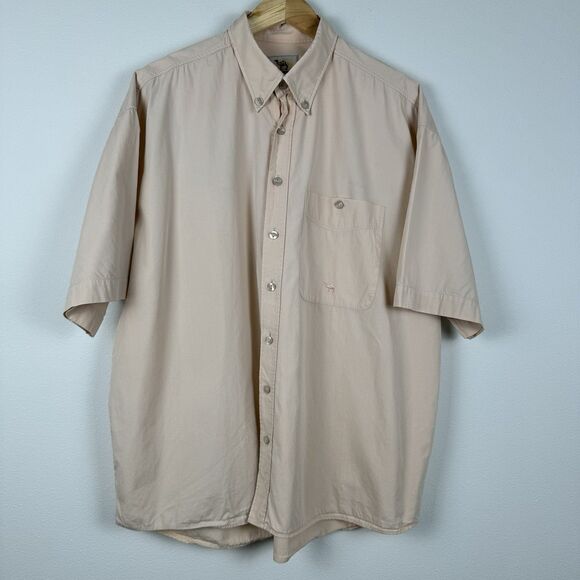 Camel Trophy Adventure Wear Men’s Safari Shirt XL Y2K Button Down Short Sleeve - Picture 2 of 6